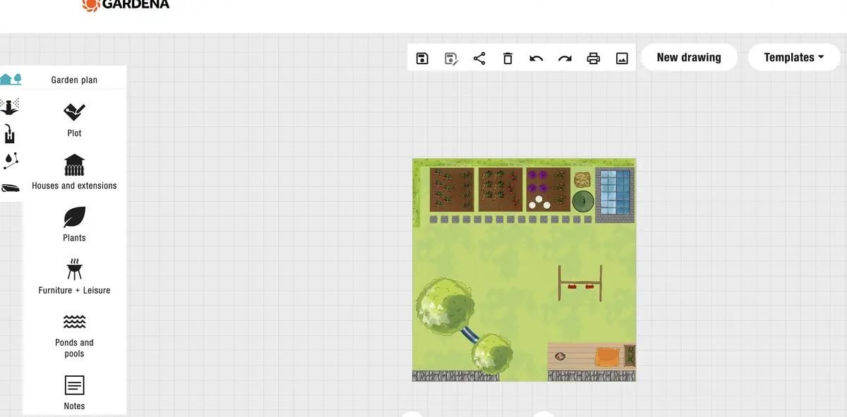 GARDENA myGarden Planner — free browser-based garden and irrigation planner