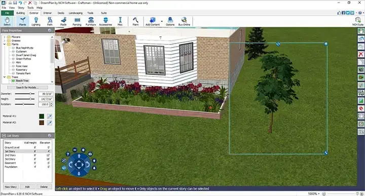 DreamPlan home and garden design software screenshot